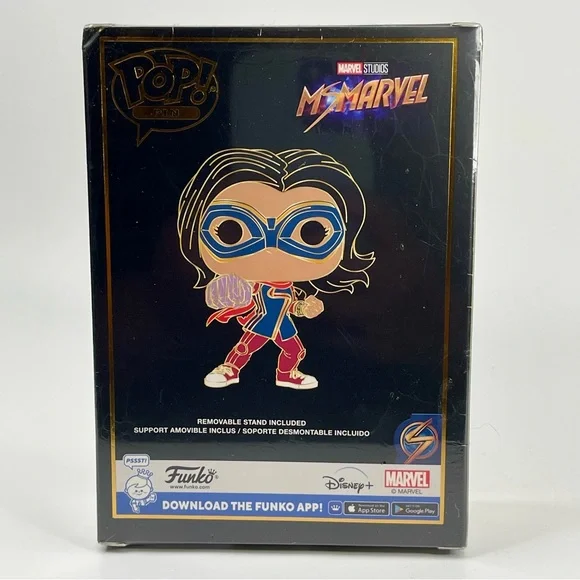 Enamel Pin Funko Pop! Ms. Marvel  NWT - Picture 2 of 3